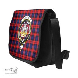 ScotsTee Shop Scottish MacLachlan Clan Crest Tartan Messenger Bag Plaid Shoulder Bag