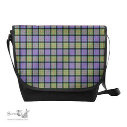 ScotsTee Shop Scottish MacDonald Ancient Clan Tartan Messenger Bag Plaid Shoulder Bag