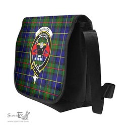 ScotsTee Shop Scottish MacLeod of Lewis Clan Crest Tartan Messenger Bag Plaid Shoulder Bag
