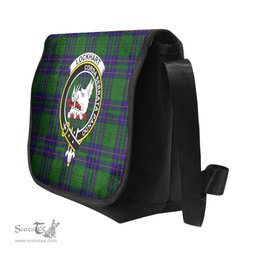 ScotsTee Shop Scottish Lockhart Clan Crest Tartan Messenger Bag Plaid Shoulder Bag