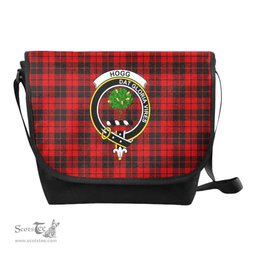 ScotsTee Shop Scottish Hogg (or Hog) Clan Crest Tartan Messenger Bag Plaid Shoulder Bag