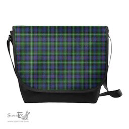 ScotsTee Shop Scottish MacKenzie Modern Clan Tartan Messenger Bag Plaid Shoulder Bag