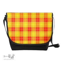 ScotsTee Shop Scottish MacMillan Clan Tartan Messenger Bag Plaid Shoulder Bag