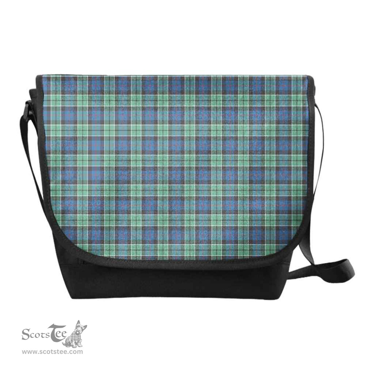 ScotsTee Shop Scottish Leslie Hunting Ancient Clan Tartan Messenger Bag Plaid Shoulder Bag