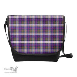ScotsTee Shop Scottish MacDonald Dress Modern Clan Tartan Messenger Bag Plaid Shoulder Bag