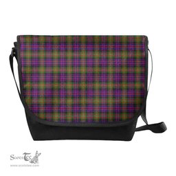 ScotsTee Shop Scottish MacDonnell of Glengarry Modern Clan Tartan Messenger Bag Plaid Shoulder Bag