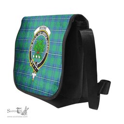 ScotsTee Shop Scottish Irvine Clan Crest Tartan Messenger Bag Plaid Shoulder Bag