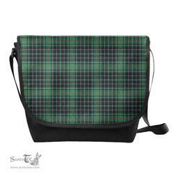 ScotsTee Shop Scottish MacAulay Hunting Ancient Clan Tartan Messenger Bag Plaid Shoulder Bag
