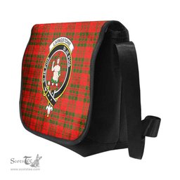 ScotsTee Shop Scottish Livingstone Clan Crest Tartan Messenger Bag Plaid Shoulder Bag