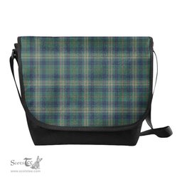 ScotsTee Shop Scottish Kennedy Modern Clan Tartan Messenger Bag Plaid Shoulder Bag