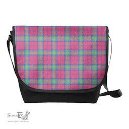ScotsTee Shop Scottish Lindsay Ancient Clan Tartan Messenger Bag Plaid Shoulder Bag