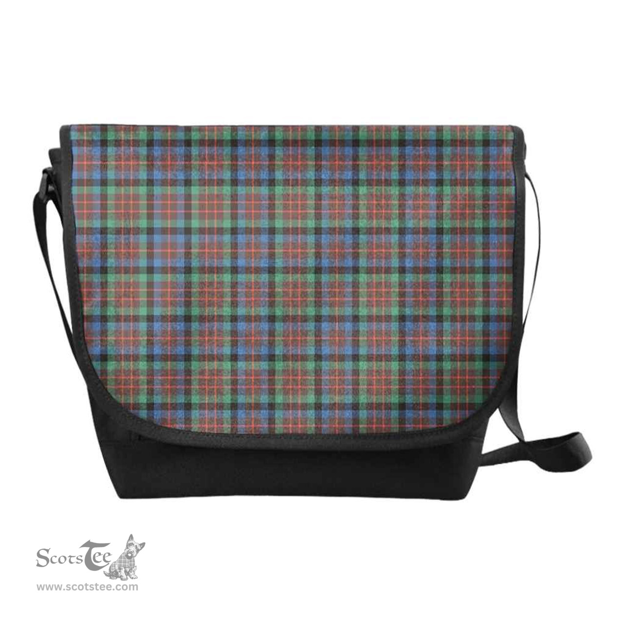 ScotsTee Shop Scottish MacDuff Hunting Ancient Clan Tartan Messenger Bag Plaid Shoulder Bag