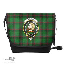 ScotsTee Shop Scottish Kirkaldy Clan Crest Tartan Messenger Bag Plaid Shoulder Bag