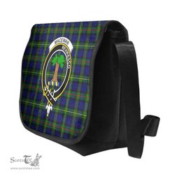 ScotsTee Shop Scottish MacEwen Clan Crest Tartan Messenger Bag Plaid Shoulder Bag