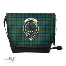 ScotsTee Shop Scottish MacKie Clan Crest Tartan Messenger Bag Plaid Shoulder Bag