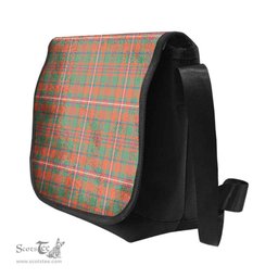 ScotsTee Shop Scottish MacKinnon Ancient Clan Tartan Messenger Bag Plaid Shoulder Bag