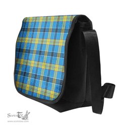 ScotsTee Shop Scottish Laing Clan Tartan Messenger Bag Plaid Shoulder Bag