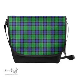 ScotsTee Shop Scottish Graham of Menteith Modern Clan Tartan Messenger Bag Plaid Shoulder Bag