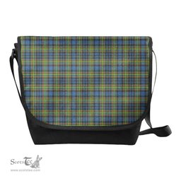 ScotsTee Shop Scottish MacLellan Ancient Clan Tartan Messenger Bag Plaid Shoulder Bag
