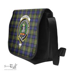 ScotsTee Shop Scottish MacLaren Clan Crest Tartan Messenger Bag Plaid Shoulder Bag