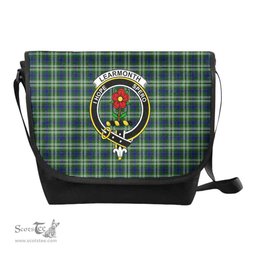 ScotsTee Shop Scottish Learmonth Clan Crest Tartan Messenger Bag Plaid Shoulder Bag