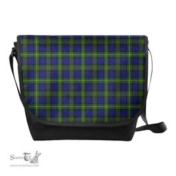 ScotsTee Shop Scottish MacEwen Modern Clan Tartan Messenger Bag Plaid Shoulder Bag