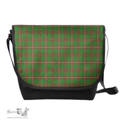 ScotsTee Shop Scottish MacKinnon Hunting Modern Clan Tartan Messenger Bag Plaid Shoulder Bag
