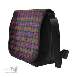 ScotsTee Shop Scottish MacDonald Modern Clan Tartan Messenger Bag Plaid Shoulder Bag