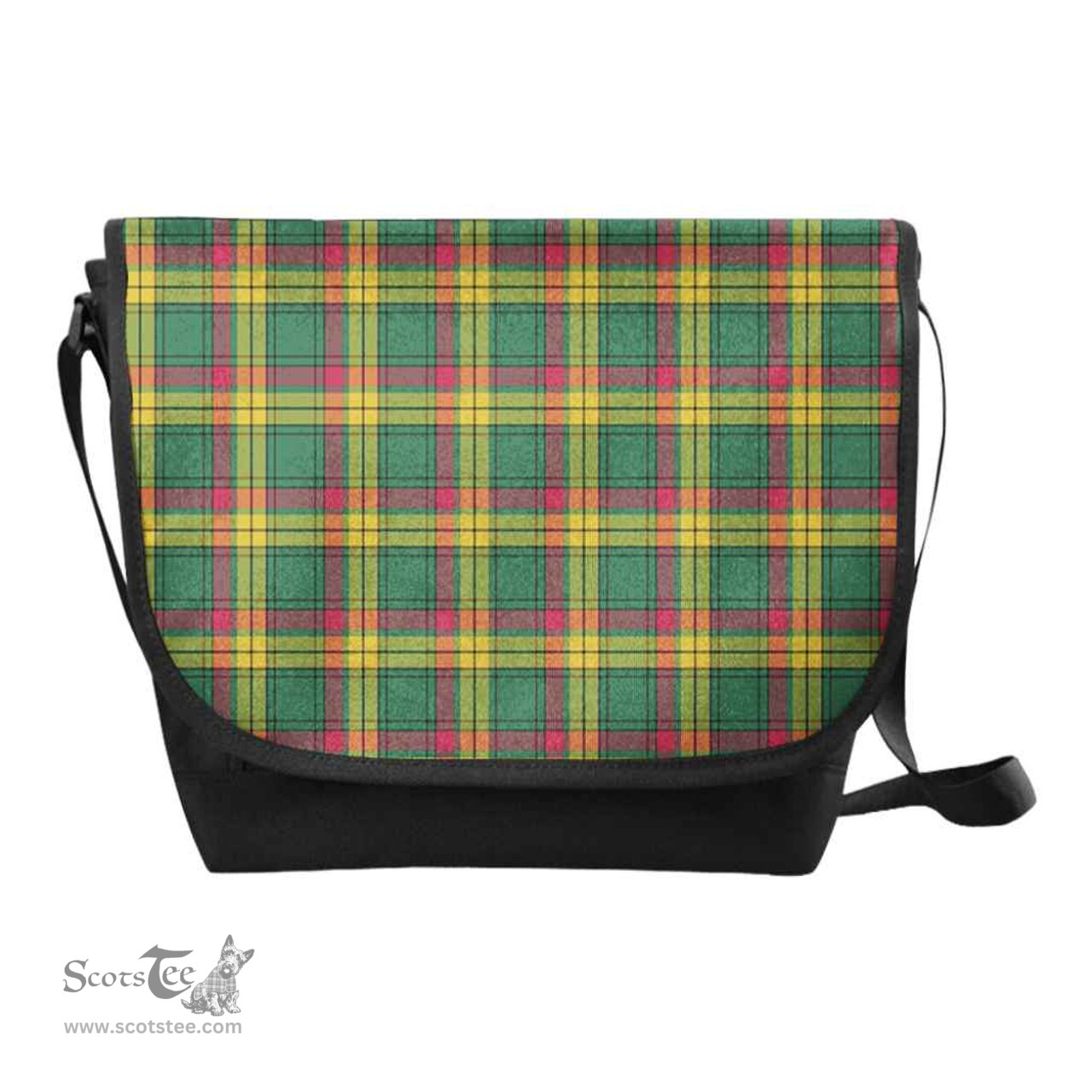 ScotsTee Shop Scottish MacMillan Old Ancient Clan Tartan Messenger Bag Plaid Shoulder Bag