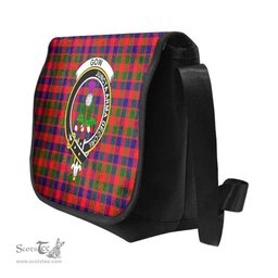 ScotsTee Shop Scottish Gow (of Skeoch) Clan Crest Tartan Messenger Bag Plaid Shoulder Bag