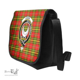 ScotsTee Shop Scottish Leask Clan Crest Tartan Messenger Bag Plaid Shoulder Bag