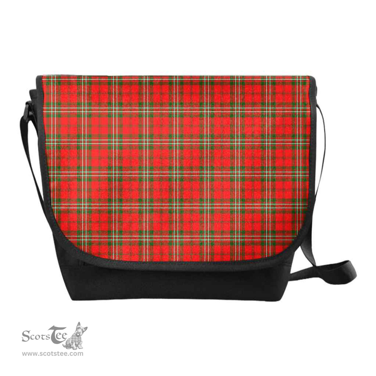 ScotsTee Shop Scottish Scott Modern Clan Tartan Messenger Bag Plaid Shoulder Bag