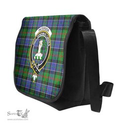 ScotsTee Shop Scottish Paterson Clan Crest Tartan Messenger Bag Plaid Shoulder Bag