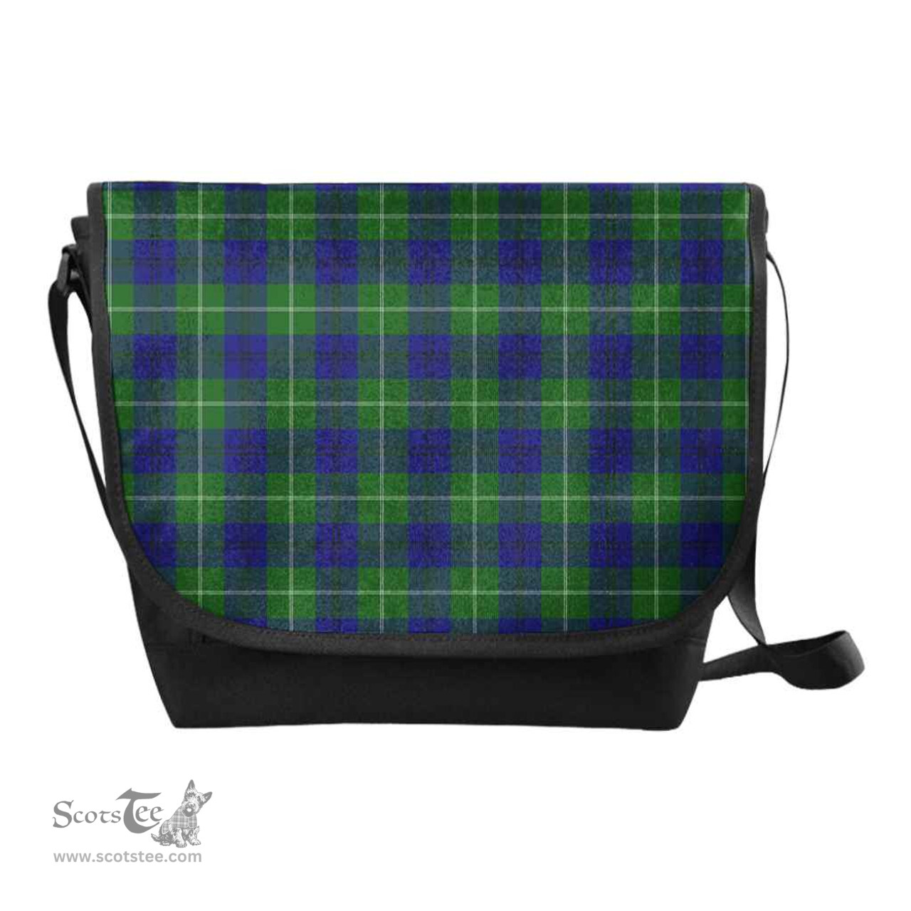 ScotsTee Shop Scottish Oliphant Modern Clan Tartan Messenger Bag Plaid Shoulder Bag