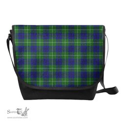 ScotsTee Shop Scottish Oliphant Modern Clan Tartan Messenger Bag Plaid Shoulder Bag