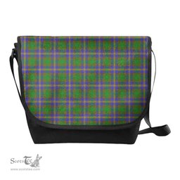 ScotsTee Shop Scottish Strange of Balkaskie Clan Tartan Messenger Bag Plaid Shoulder Bag