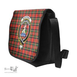 ScotsTee Shop Scottish Monypenny Clan Crest Tartan Messenger Bag Plaid Shoulder Bag