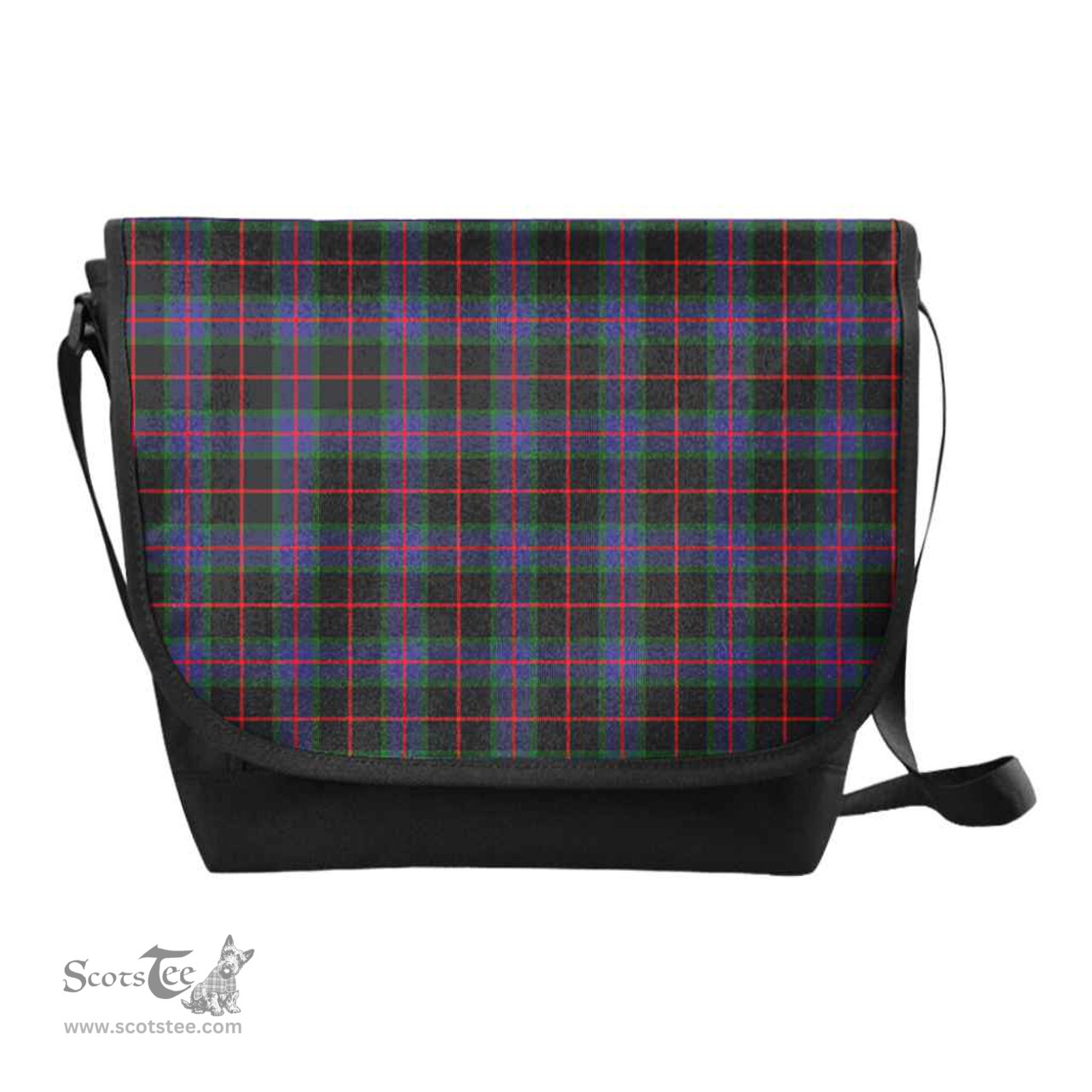 ScotsTee Shop Scottish Nairn Clan Tartan Messenger Bag Plaid Shoulder Bag