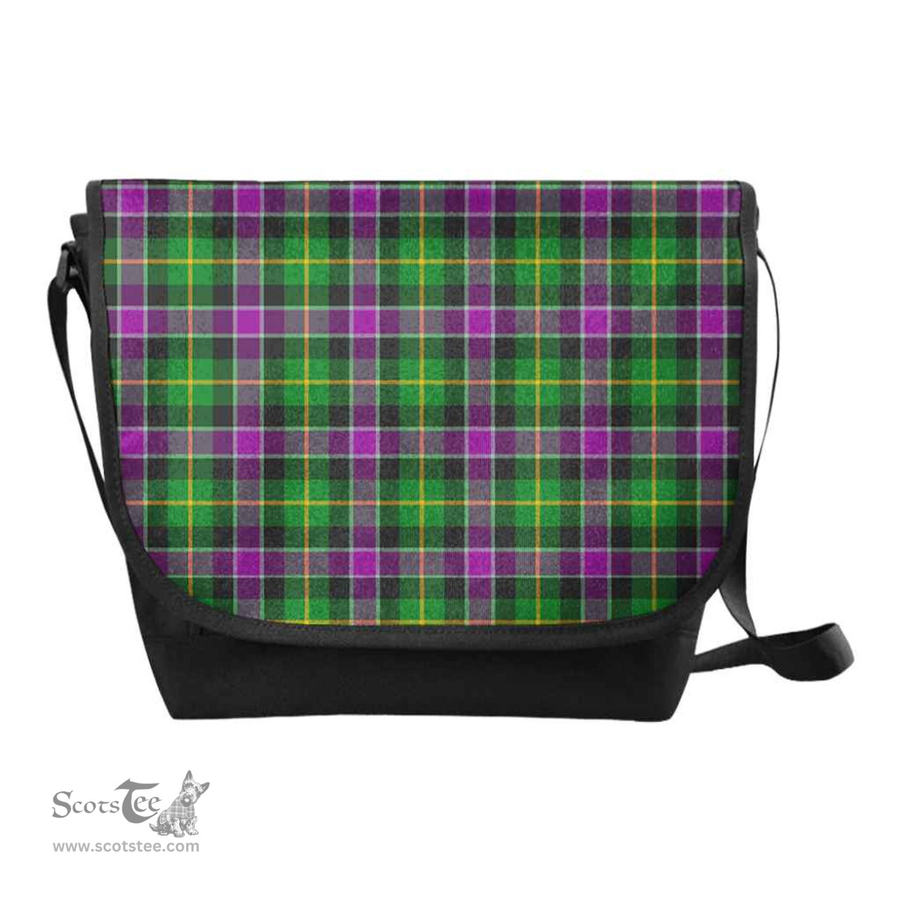 ScotsTee Shop Scottish Selkirk Clan Tartan Messenger Bag Plaid Shoulder Bag