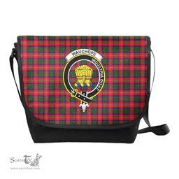 ScotsTee Shop Scottish Wauchope (or Waugh) Clan Crest Tartan Messenger Bag Plaid Shoulder Bag