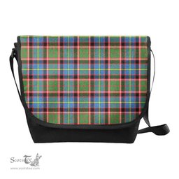 ScotsTee Shop Scottish Stirling & Bannockburn District Clan Tartan Messenger Bag Plaid Shoulder Bag