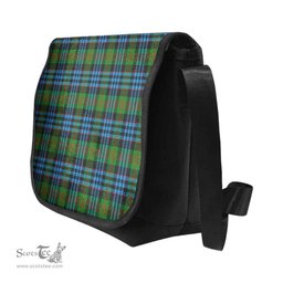 ScotsTee Shop Scottish Newlands of Lauriston Clan Tartan Messenger Bag Plaid Shoulder Bag