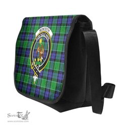 ScotsTee Shop Scottish Monteith Clan Crest Tartan Messenger Bag Plaid Shoulder Bag