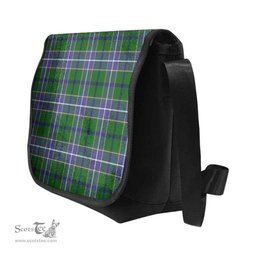 ScotsTee Shop Scottish Wishart Hunting Modern Clan Tartan Messenger Bag Plaid Shoulder Bag