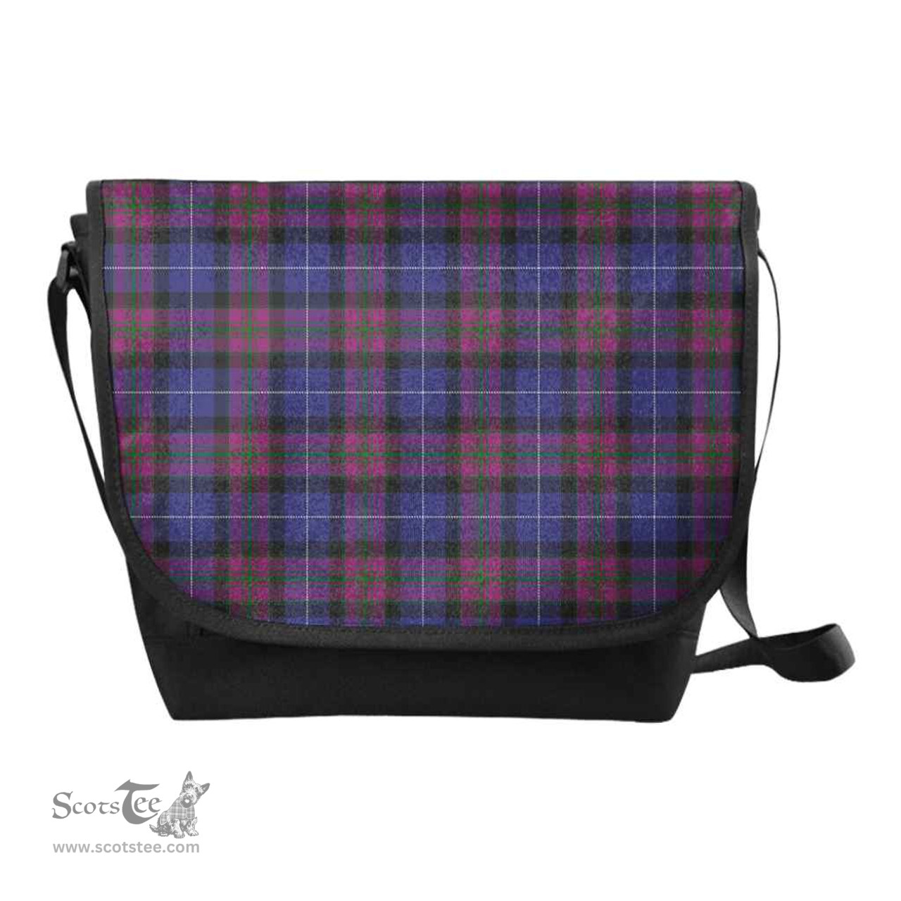 ScotsTee Shop Scottish Pride of Scotland Clan Tartan Messenger Bag Plaid Shoulder Bag