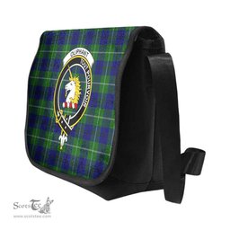 ScotsTee Shop Scottish Oliphant Clan Crest Tartan Messenger Bag Plaid Shoulder Bag