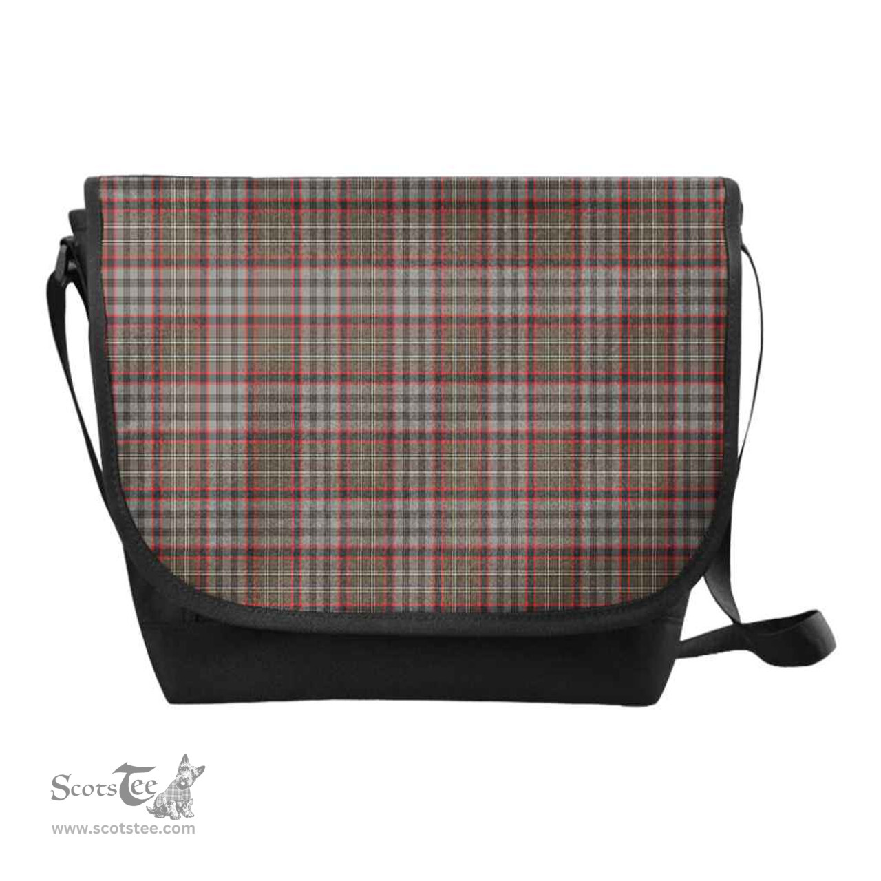 ScotsTee Shop Scottish Nicolson Hunting Weathered Clan Tartan Messenger Bag Plaid Shoulder Bag