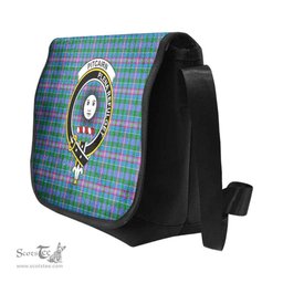 ScotsTee Shop Scottish Pitcairn Clan Crest Tartan Messenger Bag Plaid Shoulder Bag