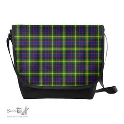 ScotsTee Shop Scottish Watson Modern Clan Tartan Messenger Bag Plaid Shoulder Bag