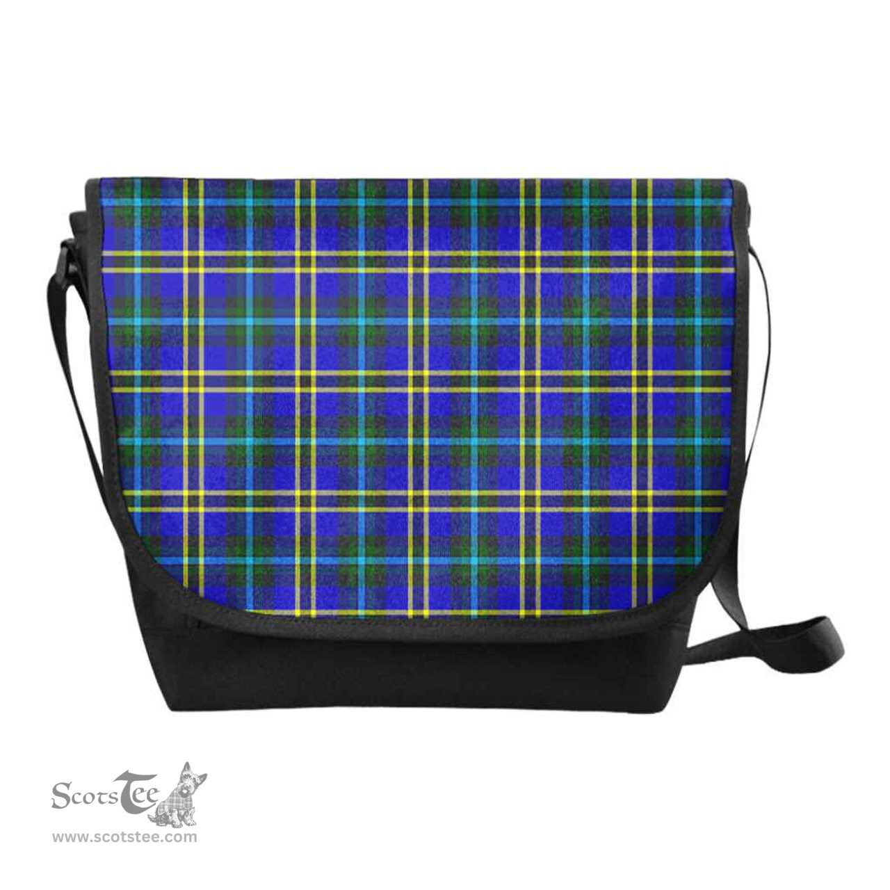 ScotsTee Shop Scottish Weir Modern Clan Tartan Messenger Bag Plaid Shoulder Bag